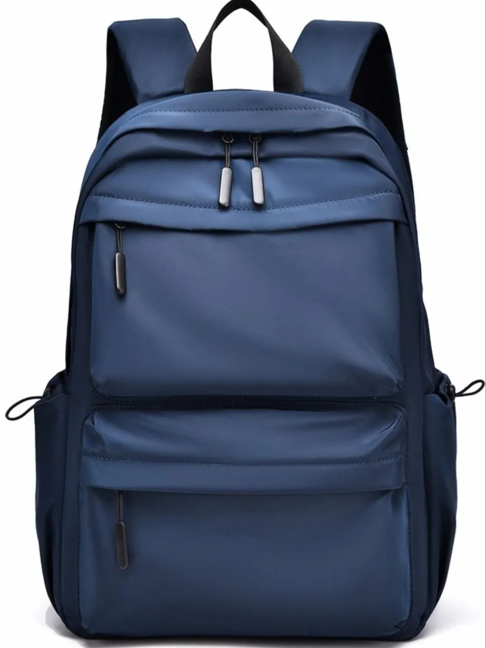 Multi-Pocket Oxford Backpack — Adjustable Straps Everyday Bag in Black, Navy & Gray