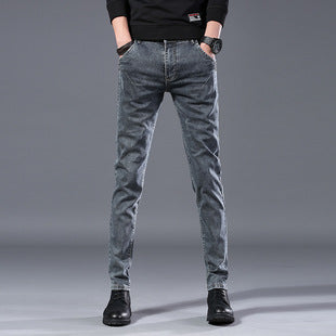 Autumn 2024 Men's Denim Jacket Coat Printed Casual Handsome Fashion Brand All-match Top Men's Jeans