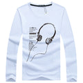 2026 Autumn New Men's Long Sleeve T-Shirt Men's Round Neck Casual Large Size Printed Long Sleeve T-Shirt Wholesale