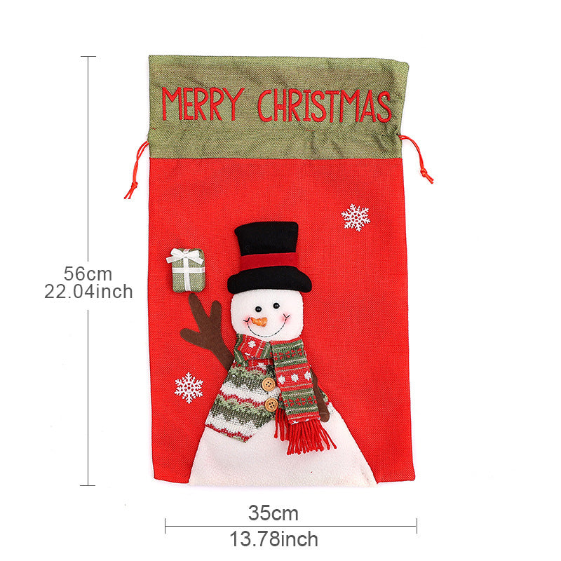 Large Reusable Christmas Gift Sack – 56 × 35 cm