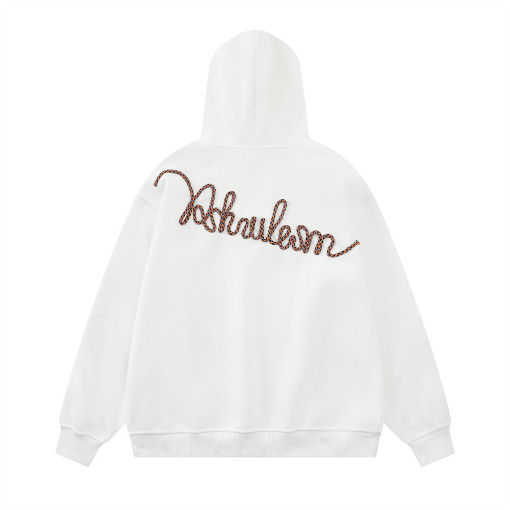 Blue hooded sweatshirt for men