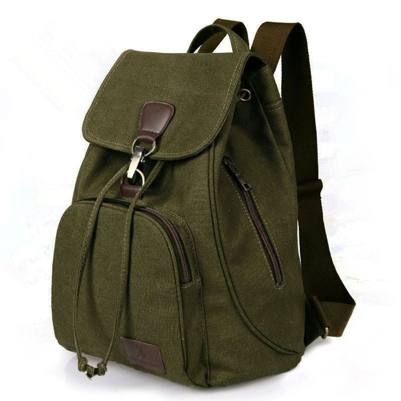 Retro Canvas Laptop Backpack – 40 × 30 × 15 cm