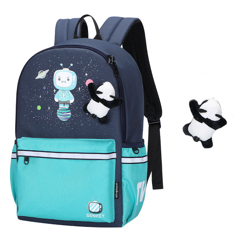 Kids’ Cartoon Anime Backpack — Dinosaur & Friends Oxford Cloth School Bag for Boys & Girls