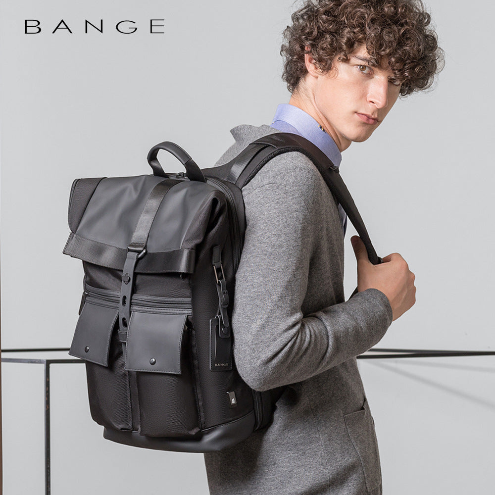 BANGE Large Capacity Business Travel Backpack — Waterproof Oxford Cloth Laptop Bag, 36–55L, 16"