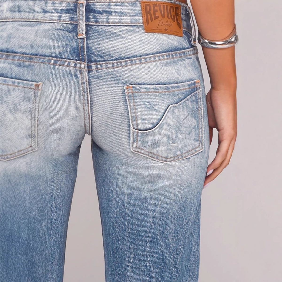 Flared Low Waist Straight Leg Jeans Women Ins Fashion Denim Pants