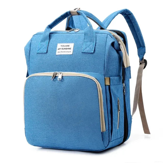 Multifunctional Diaper Backpack with Changing Station