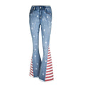 Women’s Star-Print Flared Jeans