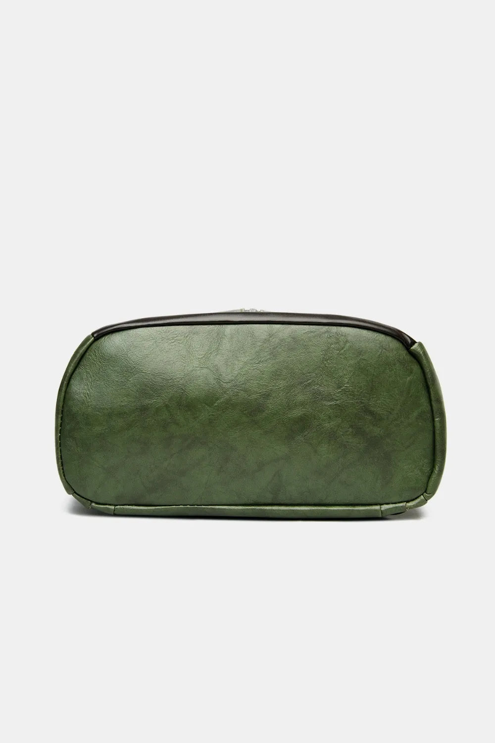 PU Leather Backpack — Casual Work & Travel Bag | Black, Dark Green, Caramel