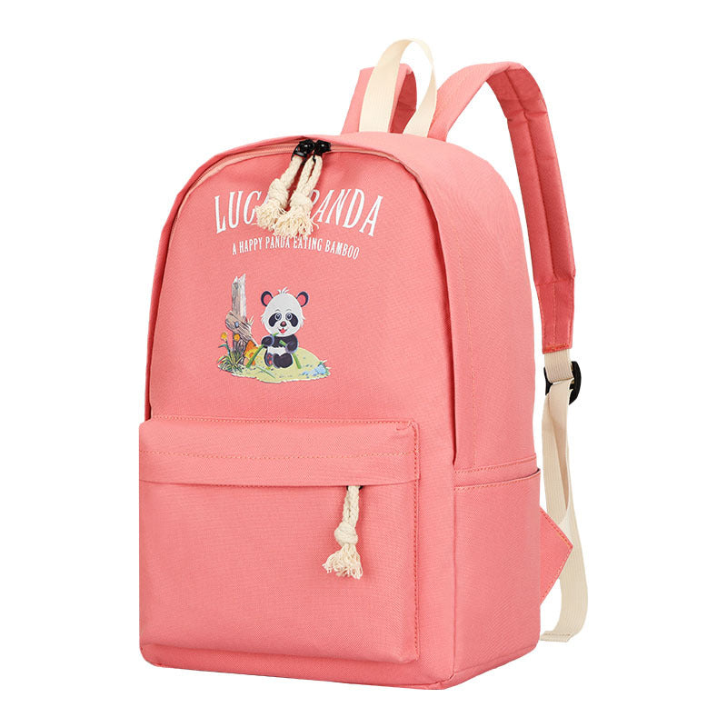 Rainbow Cat Anime Oxford Cloth Backpack — Cartoon Character School Bag for Kids & Teens