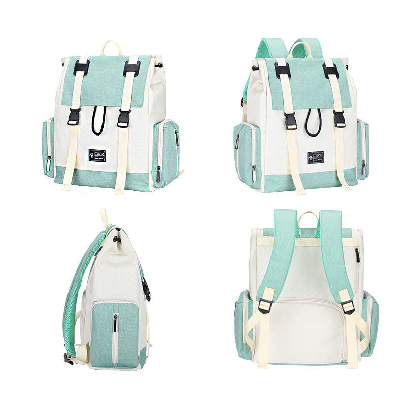 Mori Harajuku Canvas Backpack — Large Capacity Anti-Theft School Bag for Teen & College Girls