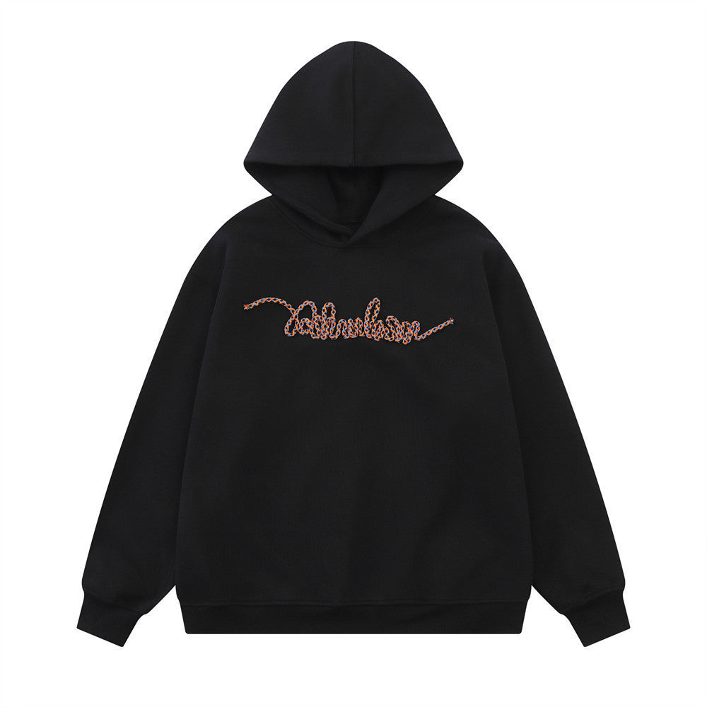 Blue hooded sweatshirt for men