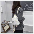 Girls' Cute Mini Nylon Backpack — Small Square Fashion School Bag for Kindergarten & Travel