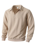 Men’s Jacquard Half-Zip Knit Sweatshirt