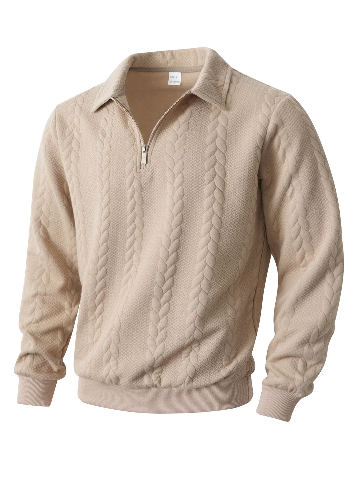 Men’s Jacquard Half-Zip Knit Sweatshirt