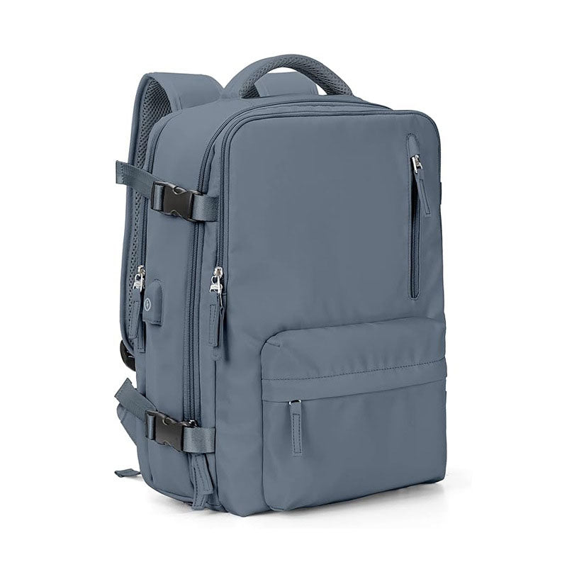 Expandable Travel & Laptop Backpack — 20–35L Oxford Carry-On Bag, Fits 15.6" Laptop