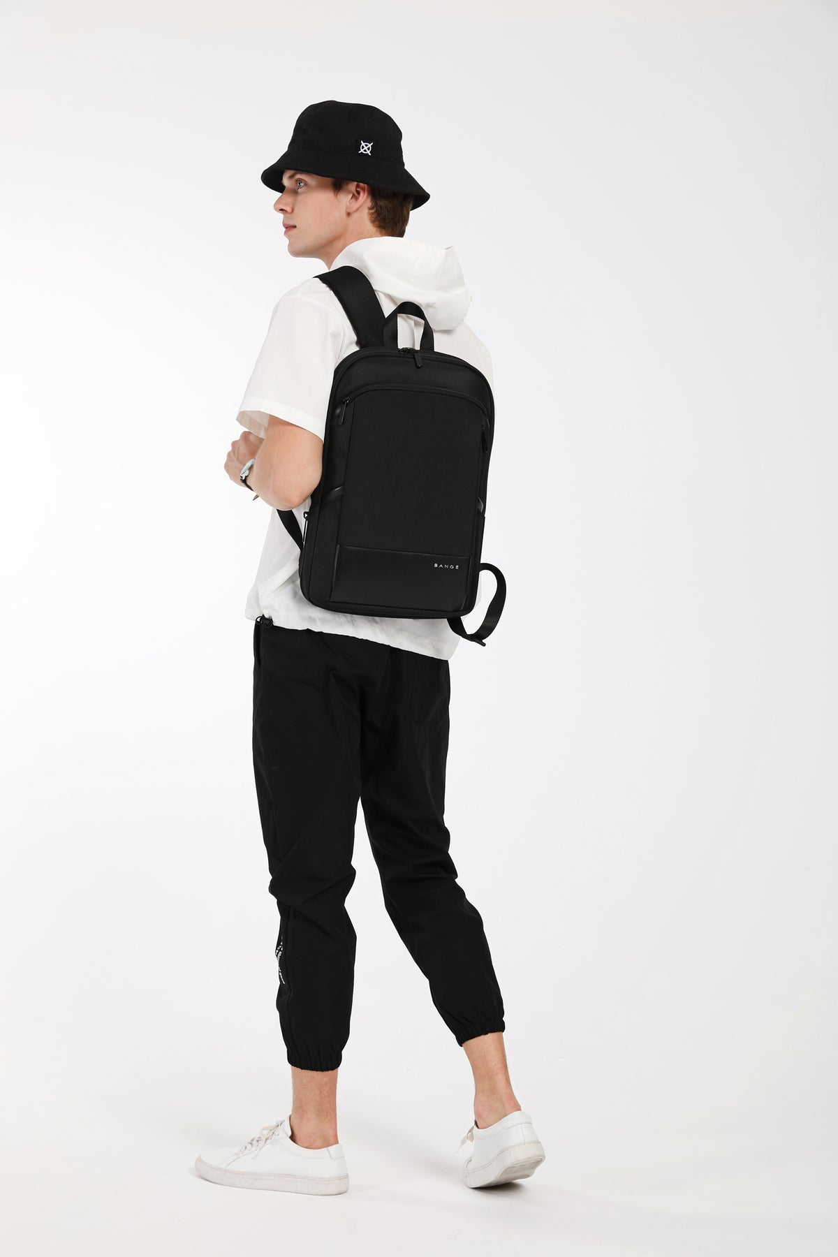 Backpack Ultra Thin Backpack Men's Expandable Large Capacity Business Multi-Function Computer Waterproof Backpack