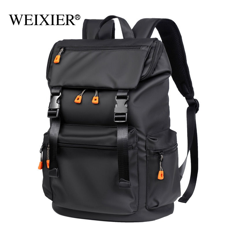 Men's Oxford Cloth Backpack — Large Capacity Waterproof Business & Travel Bag