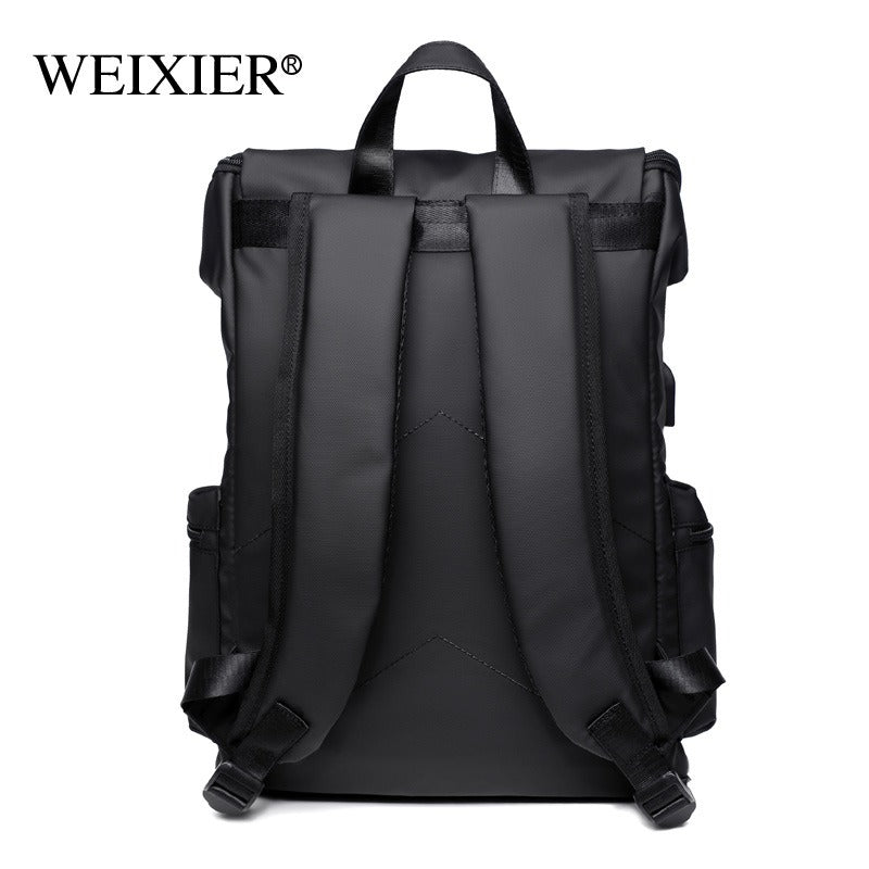 Men's Oxford Cloth Backpack — Large Capacity Waterproof Business & Travel Bag