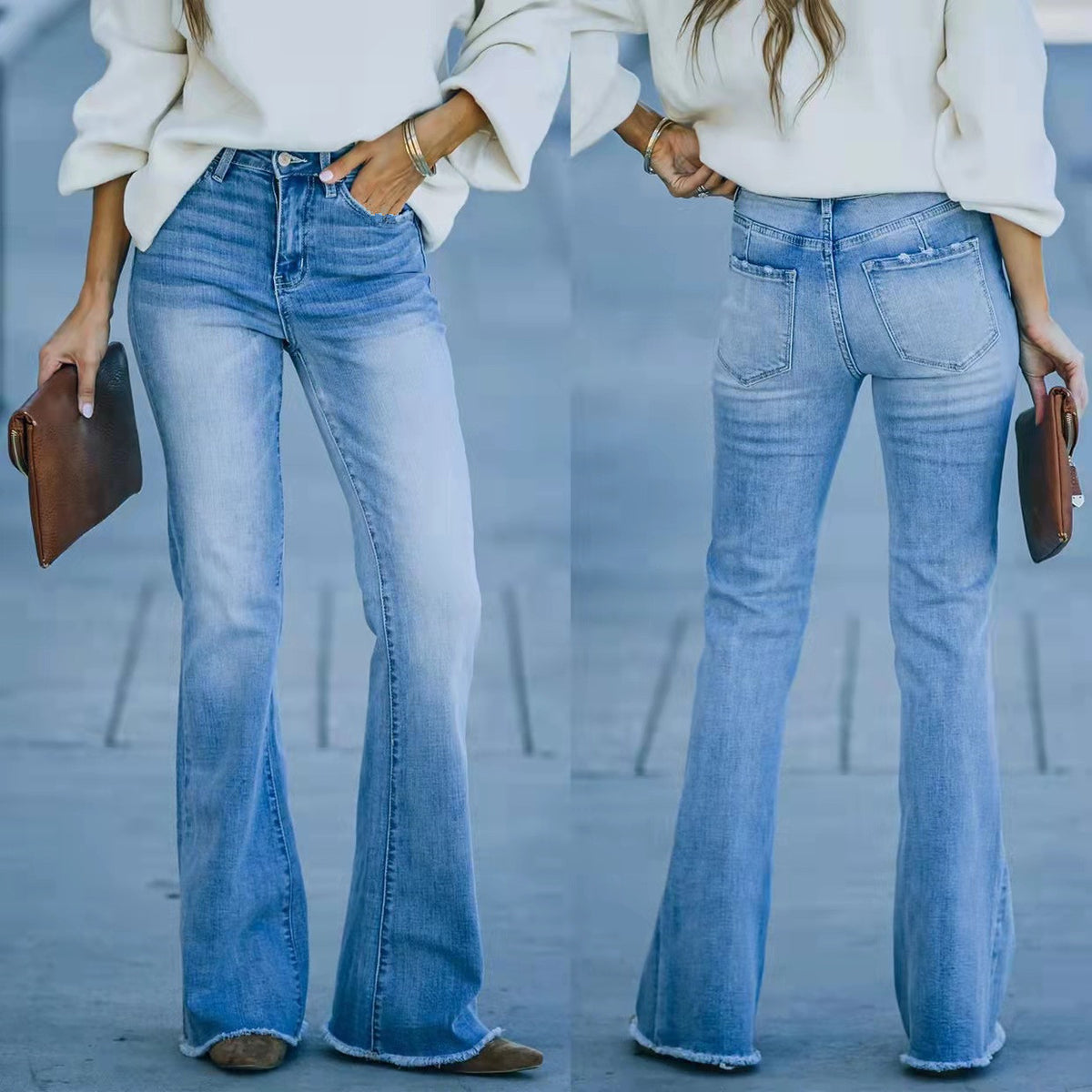Women’s High-Waisted Flared Jeans