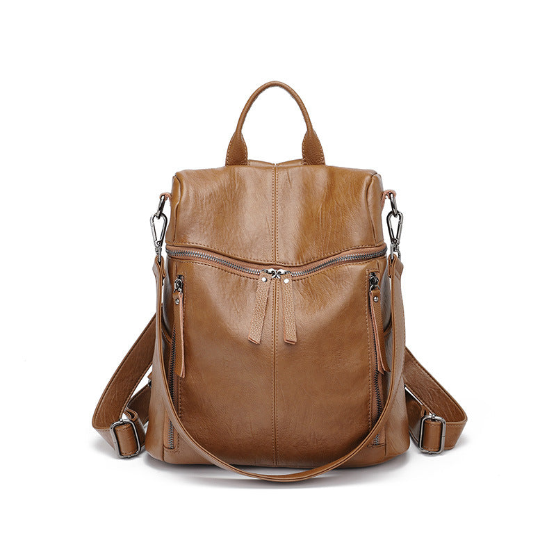 Women’s Cowhide and PU Everyday Backpack