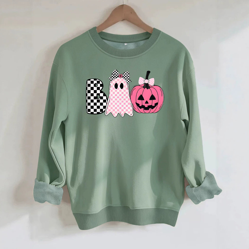 Round neck fleece hoodie