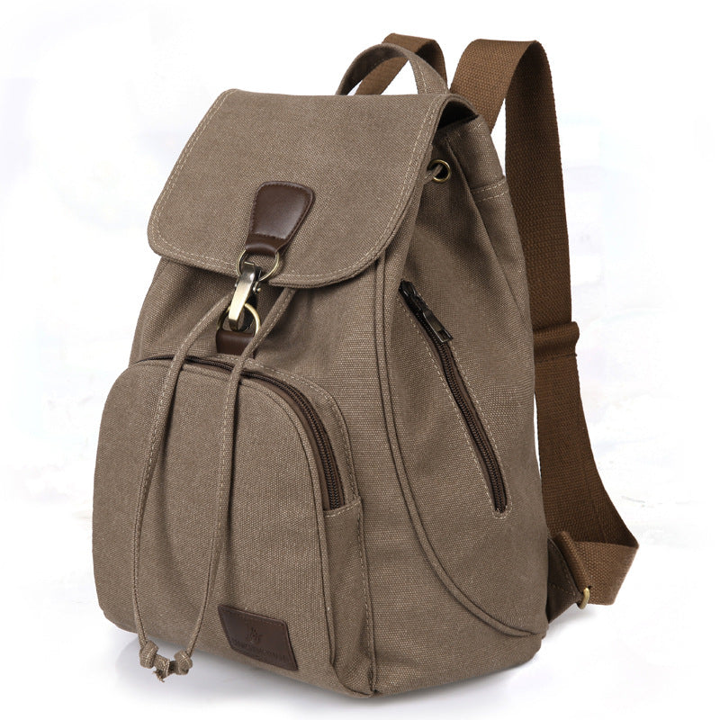 Retro Canvas Laptop Backpack – 40 × 30 × 15 cm