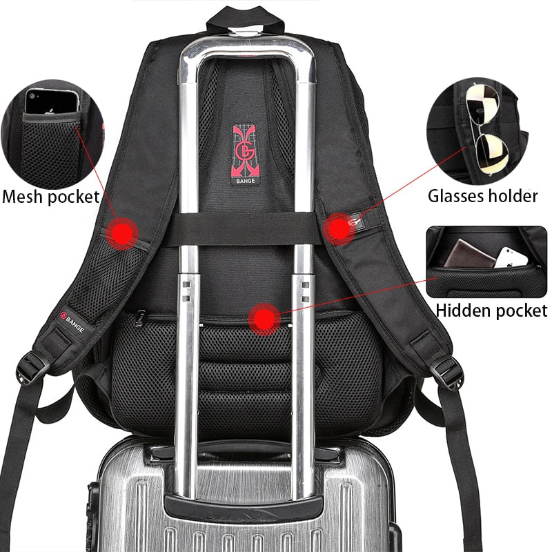 Large 15.6-Inch USB Laptop Travel Backpack