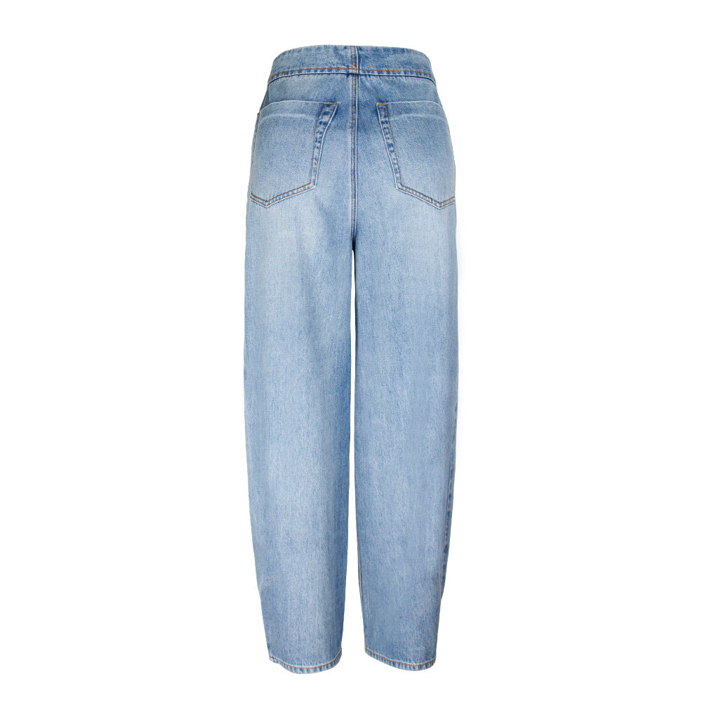 Women’s High-Waisted Button-Fly Wide-Leg Jeans