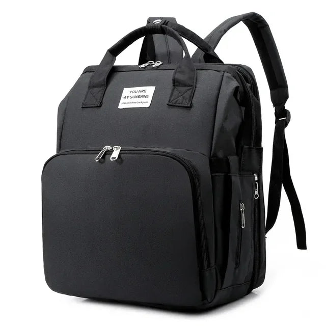 Multifunctional Diaper Backpack with Changing Station