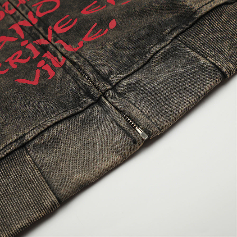 Old hooded sweatshirt for men