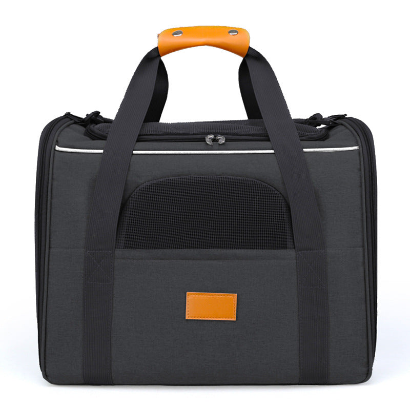 Foldable Pet Carrier Bag for Cats & Small Dogs — Breathable Oxford Shoulder & Hand Carrier