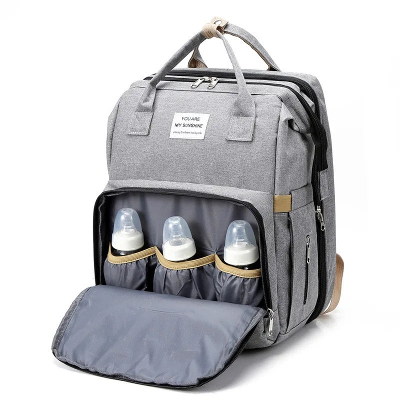 Multifunctional Diaper Backpack with Changing Station