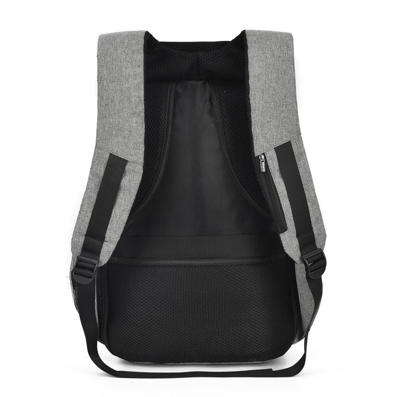 Anti-Theft Travel Backpack with USB Charging Port — Waterproof 20–35L Laptop & School Bag