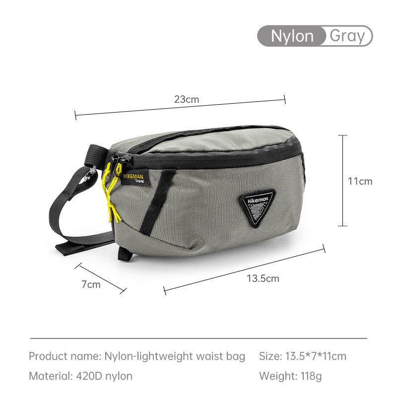 Hikeman Outdoor Waist Pack — Expandable Lightweight Sport Bag for Hiking, Travel & Camping