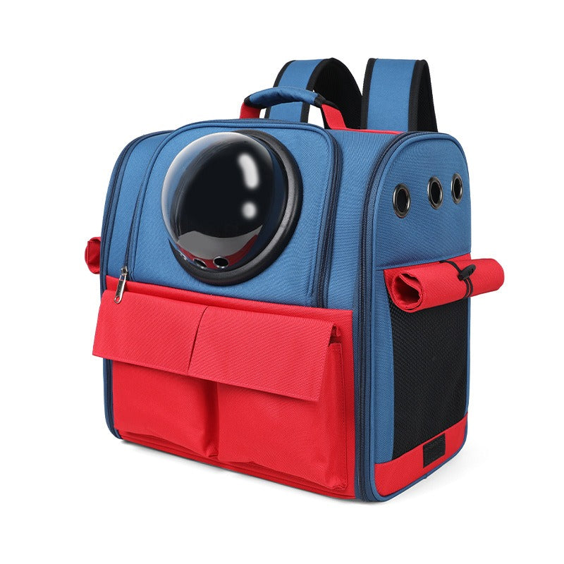 Pet Carrier Backpack — Breathable Foldable Oxford Bag for Cats & Small Dogs