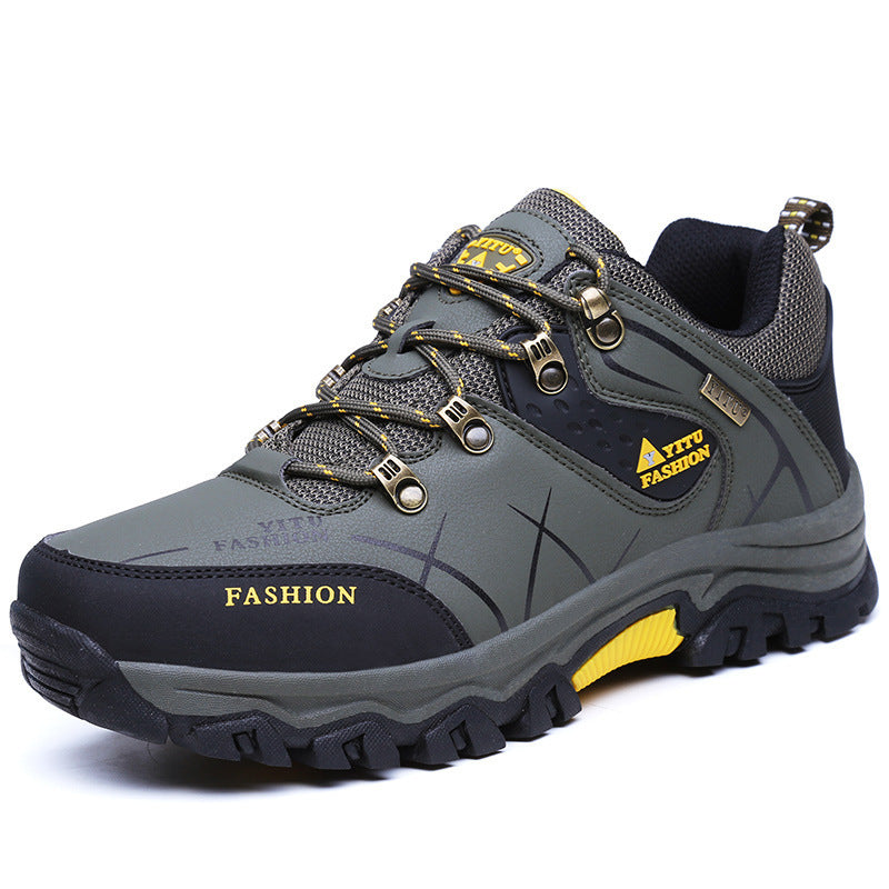2024 cross-border all-match new high-top hiking shoes cross-country hiking cotton men's outdoor shoes extra large size sneaker