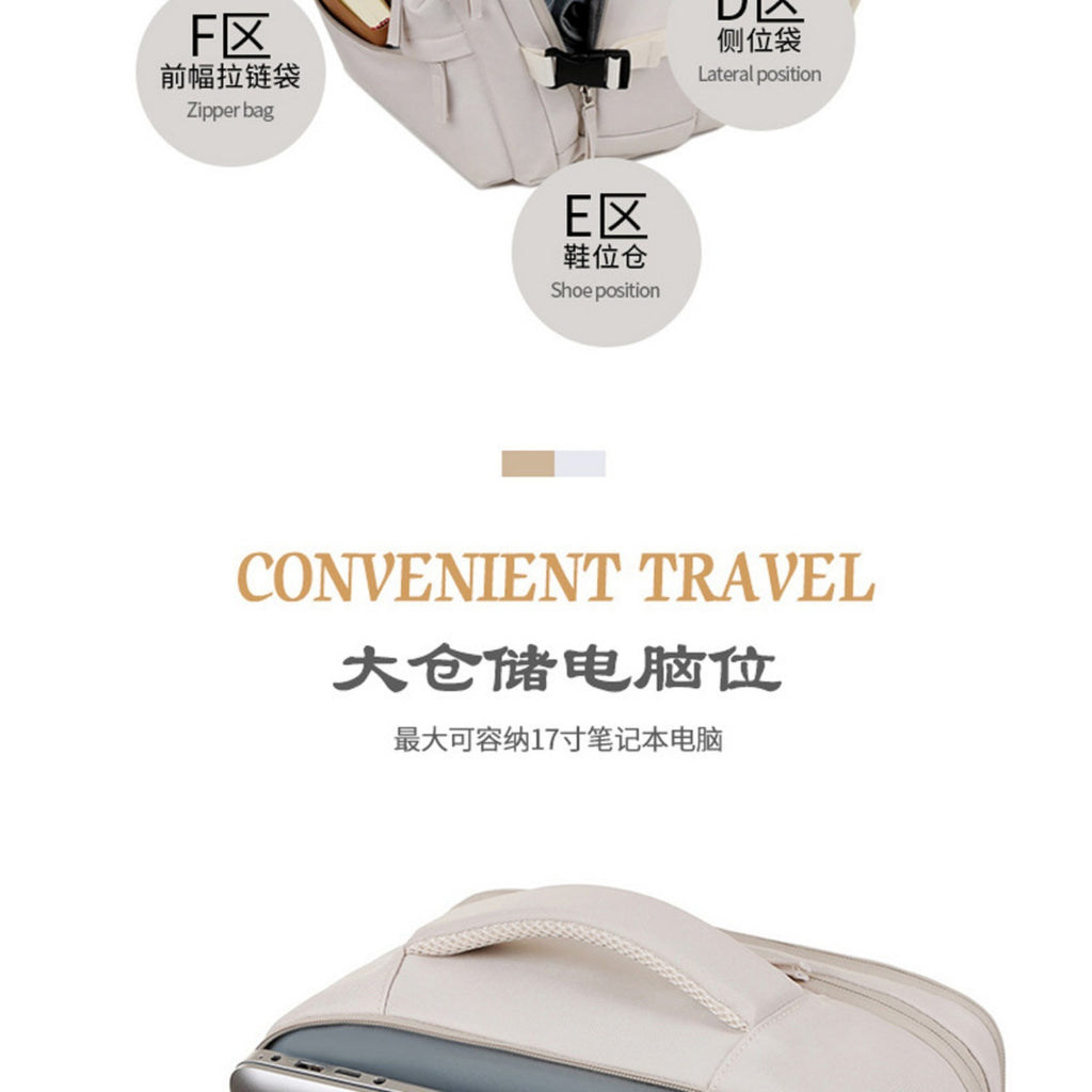 New Large Capacity Short-distance Travel Backpack Multi-function Casual Backpack Laptop Backpack Travel Bag Wash Bag
