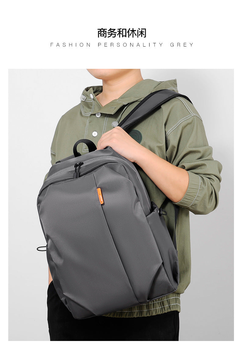 Casual Men's Backpack Cross-border Simple All-match 14-inch Backpack Uab Charging Holes Student Book Backpack