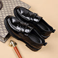 The first layer of cowhide new formal low-top leather shoes men's autumn leather shoes breathable new business casual men's shoes tide
