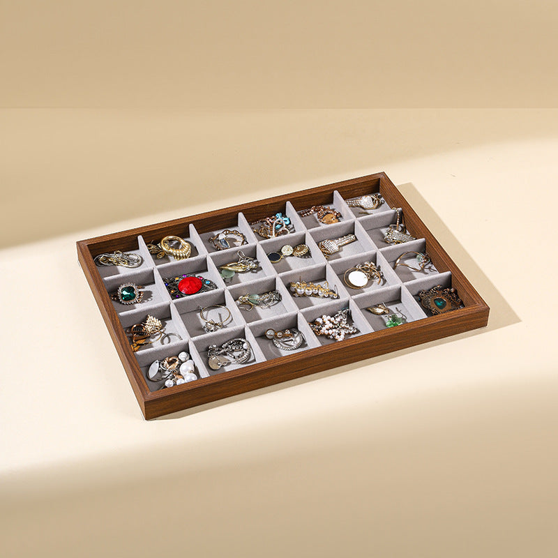 Jewelry Storage Box High-grade Exquisite Large Capacity Earrings Earrings Necklace Dressing Table Watch Jewelry Jewelry Display Stand