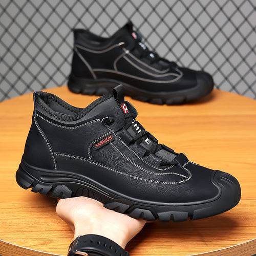 2023 autumn and winter new men's shoes fashion outdoor casual shoes hiking shoes simple trend work shoes a generation of hair