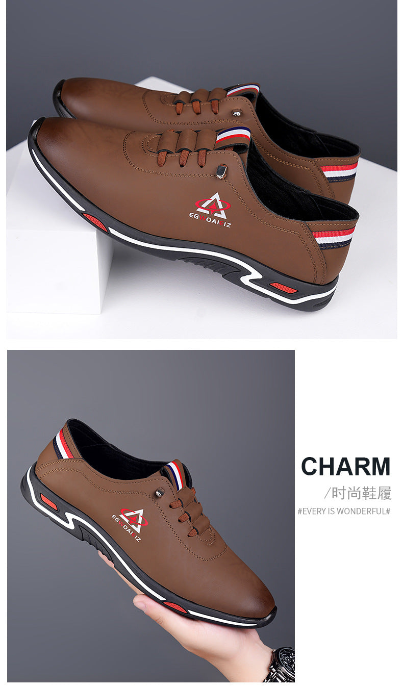Men's Shoes All-match Casual Shoes 2025 New Hot Style Board Shoes Men's White Shoes Slip-on Lightweight Non-slip Soft Sole