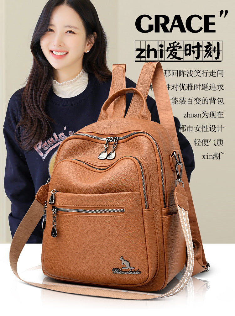 Foreign trade new shoulder bag fashion versatile large capacity backpack shopping backpack travel casual backpack wholesale women's bag