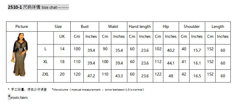 Africa Cross-border 2023 New Sequins Fashion Women's Seven-sleeve Fishtail Long Dress Sleeve Fashion Evening Wear Europe and America