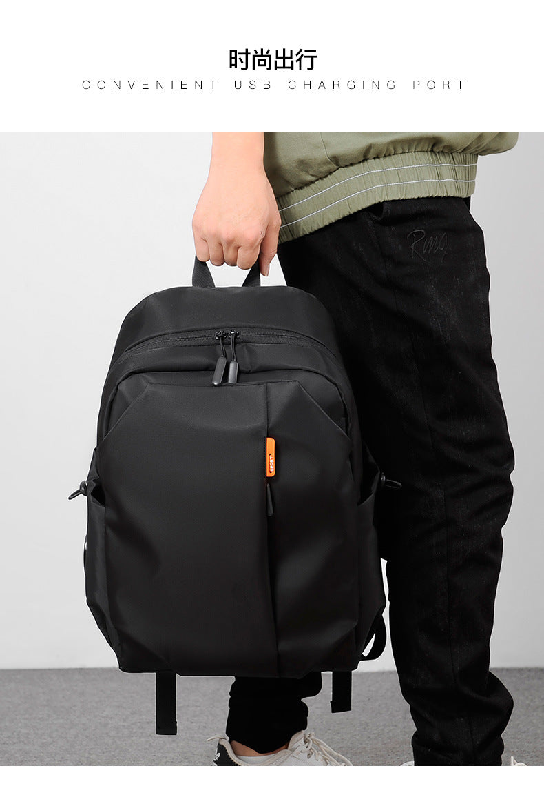 Casual Men's Backpack Cross-border Simple All-match 14-inch Backpack Uab Charging Holes Student Book Backpack