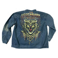 New Original American Style Retro Distressed Loose Direct Spray Printed Denim Jacket Men's and Women's Denim Jacket Top