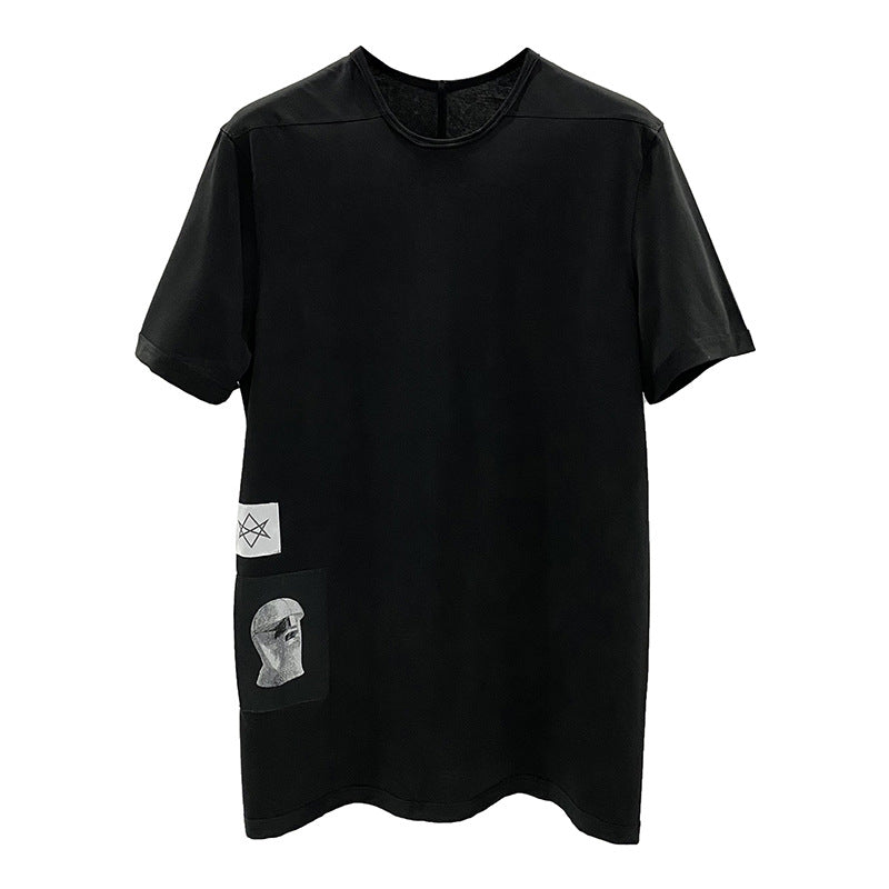 New Men's T-Shirt 2026 Spring/Summer Classic Alien Patch High-Quality Version Slim-Fit Short-Sleeve T-Shirt Summer Fashion