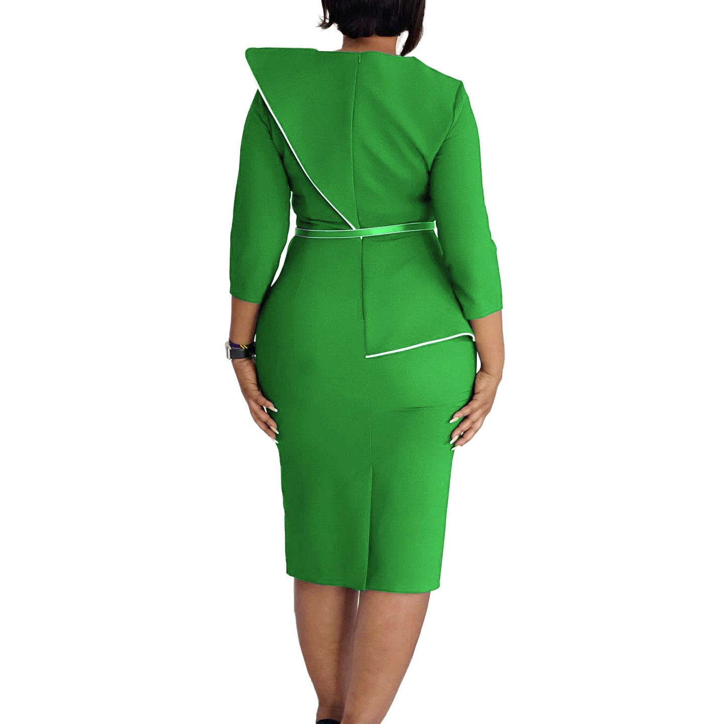 D551 Foreign Trade Women's Wear 2024 Spring New Fashion Elegant OL Tongle Pencil Skirt Hip African dress
