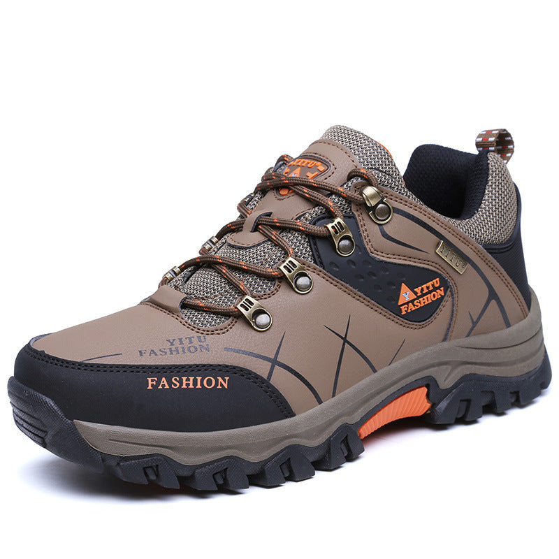 2024 cross-border all-match new high-top hiking shoes cross-country hiking cotton men's outdoor shoes extra large size sneaker