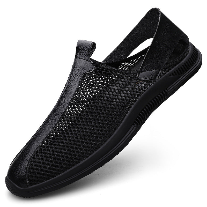 Men's new summer mesh shoes men's breathable cool shoes mesh shoes soft bottom breathable casual shoes lazy mesh men's shoes